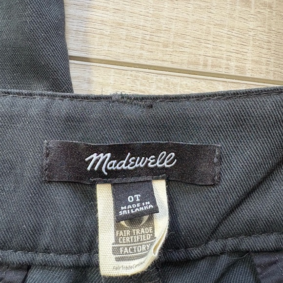 Madewell Linen Blend High waisted Wide Leg Trousers Size 0 Tall - Picture 2 of 5